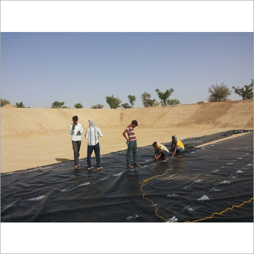 Hdpe Geomembrane - 300/500 Micron, Black Sheet | Water Retaining, High Strength, Isi 15351-2015 Compliant, Seepage Prevention