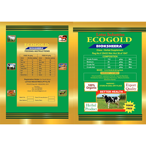 Ecogold Bioksheera मवेशियों के लिए फीड सप्लीमेंट