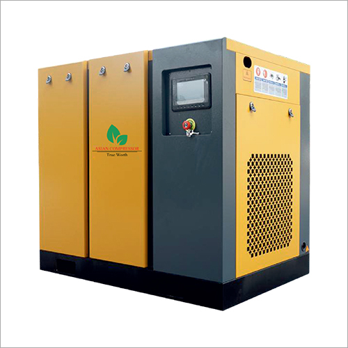Yellow Lubricated Screw Air Compressor