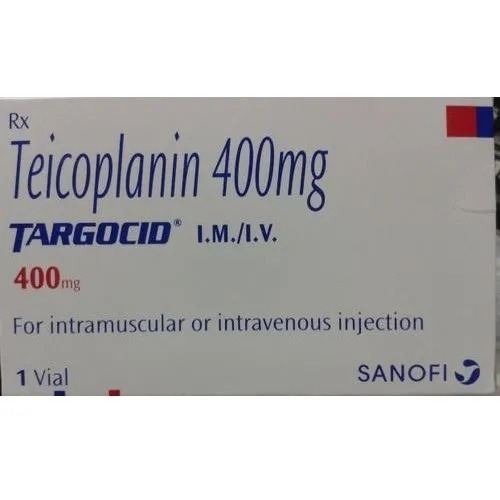 Targocid 400mg Injection - Teicoplanin 400mg Liquid, Anti-bacterial For Severe Bacterial Infections, Administered By Healthcare Professional