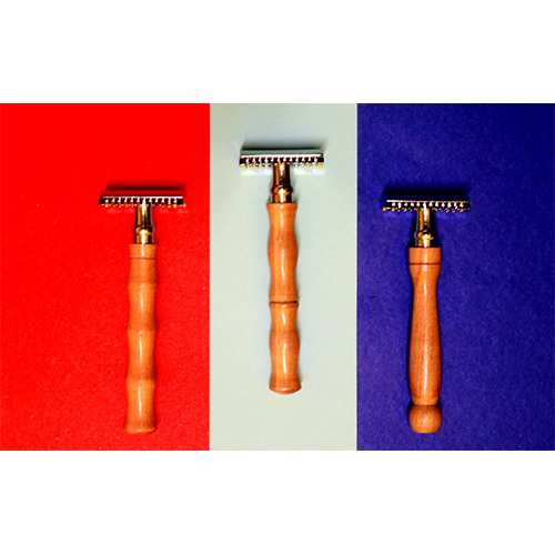 Premium Eco-friendly Bamboo Shaving Razor - 10 Cm Size, Stainless Steel Material, Zero Waste Reusable Packaging