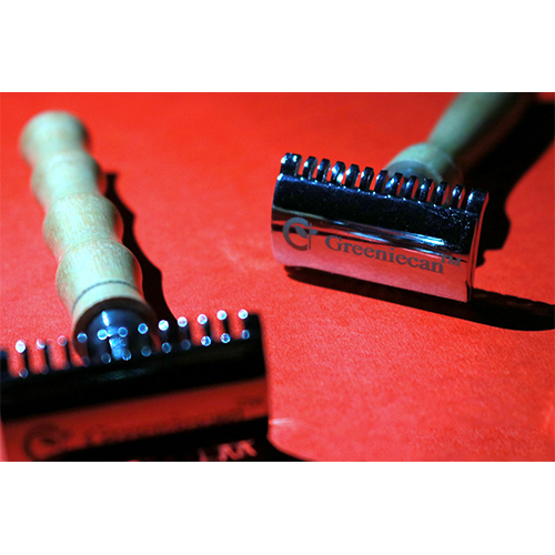 Premium Eco-friendly Bamboo Shaving Razor - 10 Cm Size, Stainless Steel Material, Zero Waste Reusable Packaging