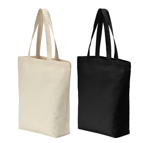 Canvas Tote Bag - Cotton Material, 15x18 Inches Size - Elegant Ivory White Design, Perfect For Everyday Use