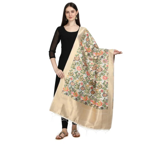 Indian Banarasi Art Silk Dupatta