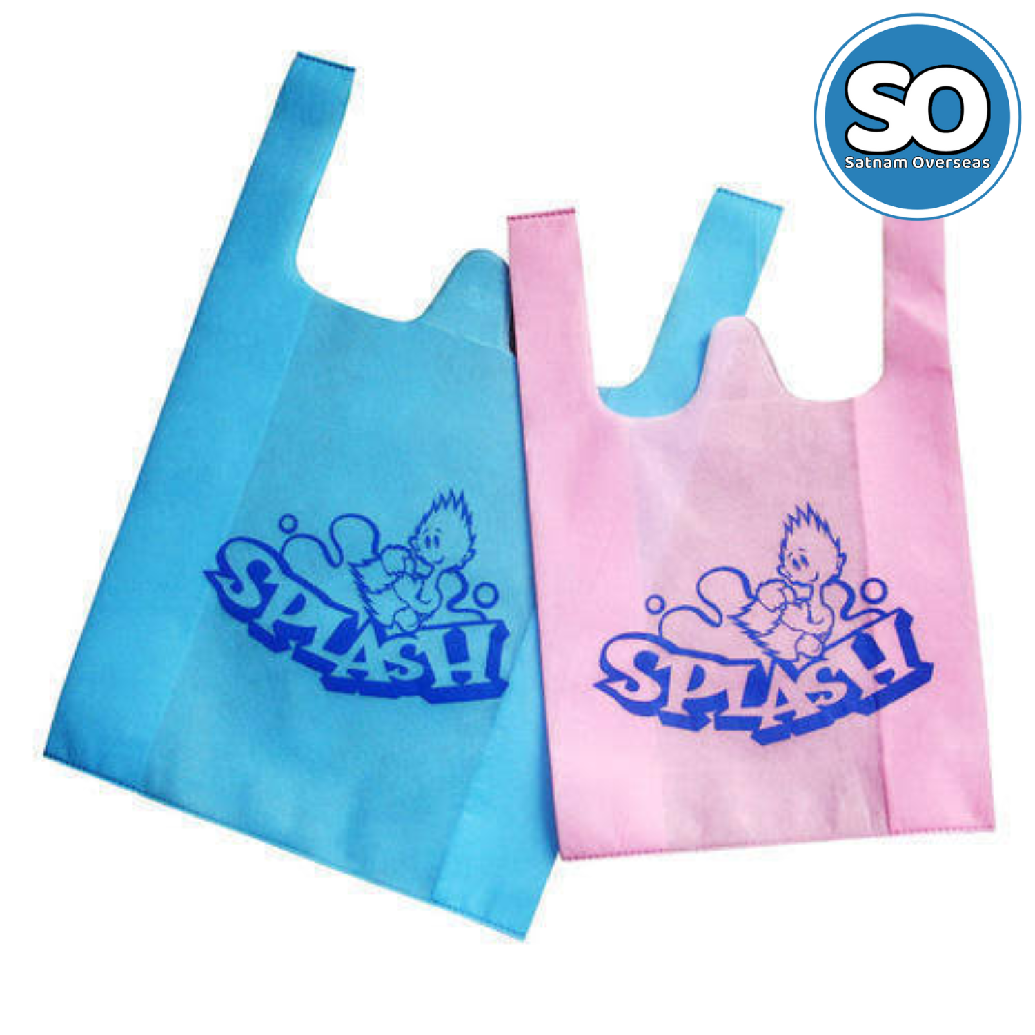 With Handle Plain U Cut Colored Non Woven Bags