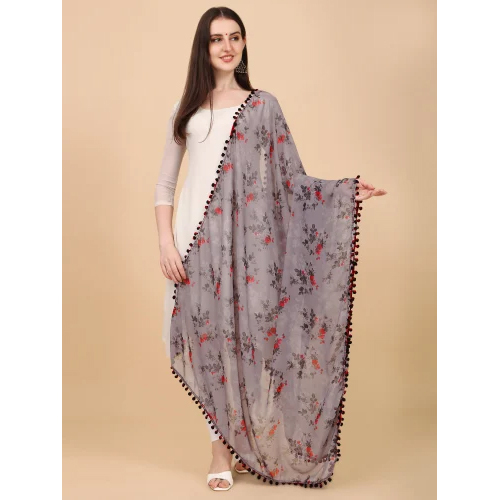 Indian Ladies Georgette Printed Dupatta