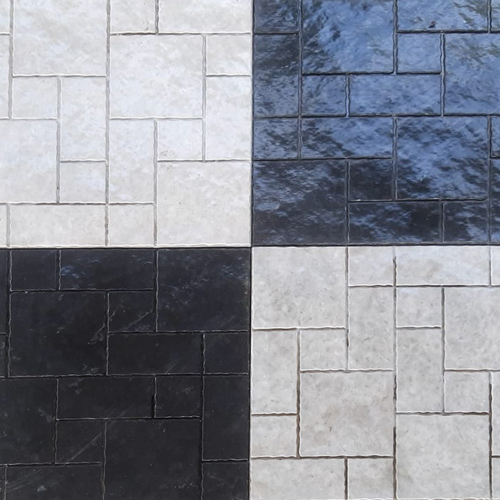 300 X 300 X 40 मिमी ग्लॉसी पार्किंग चेकर्ड टाइल्स का आकार: अनुकूलित