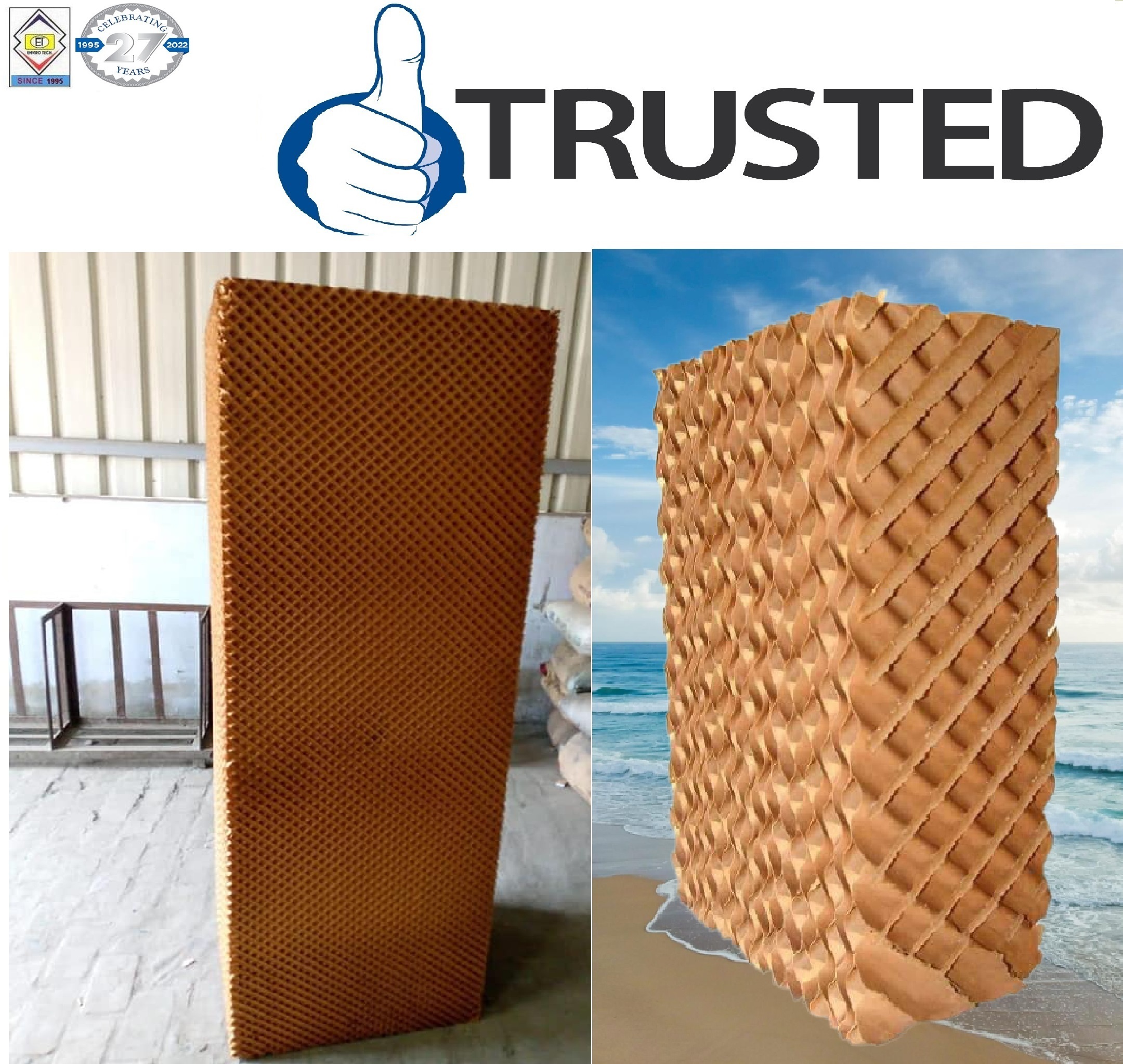 Cellulose Pad Dealers - Cooling Pads 600x600x50mm To 1800x600x300mm, Brown & Green-brown | Ideal For Industrial & Commercial Uses, Window Mount