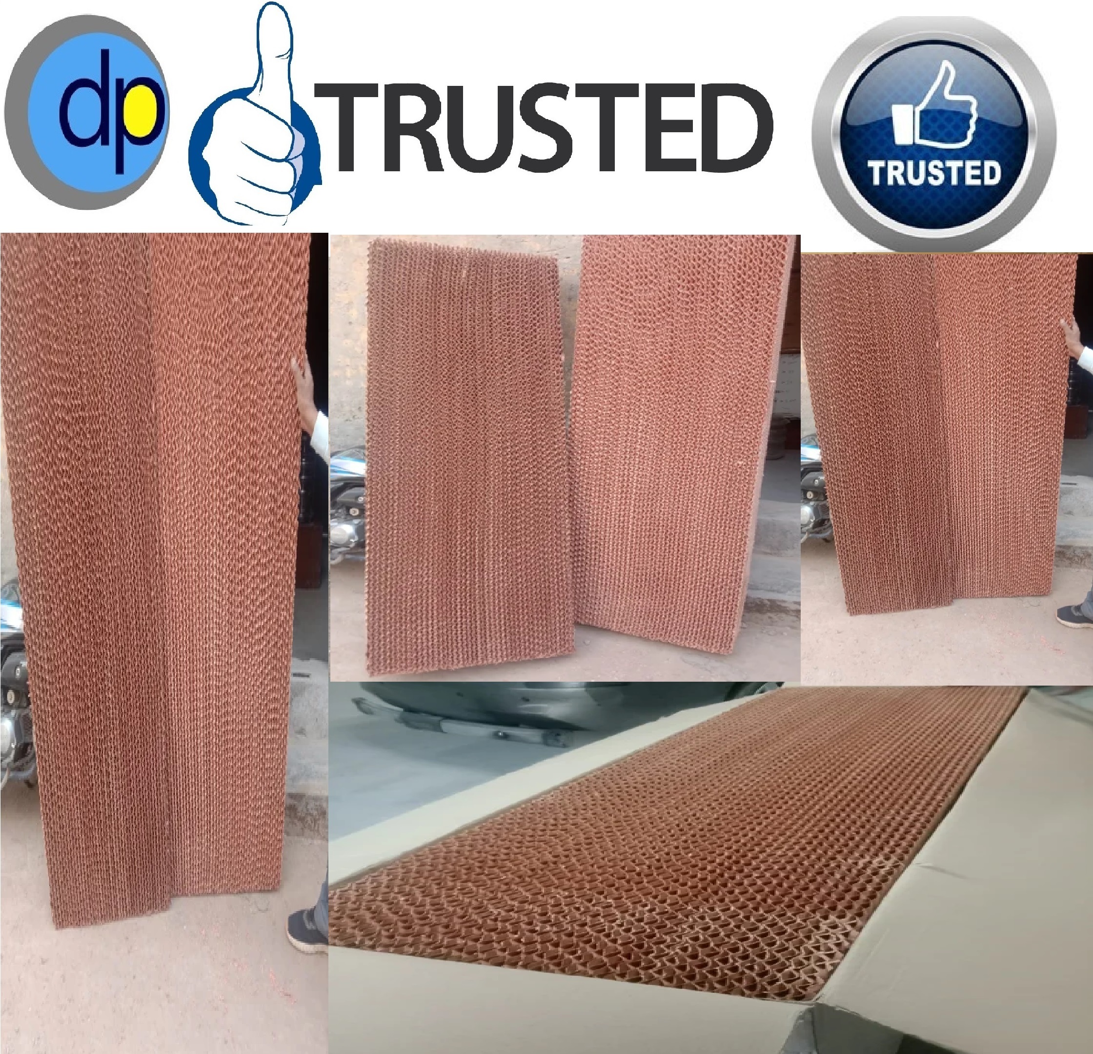 Brown Honeycomb Padding By Air Washer Unit - D.p.engineers