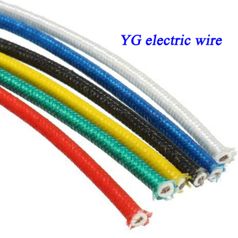 Fiber Glass Braided Silicone Rubber Wire - Color: White