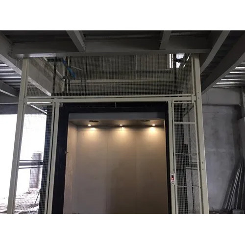 Traction Goods Lift - Stainless Steel, Automatic And Manual Operation | Safety Brakes, Remote Controller, Safety Sensor