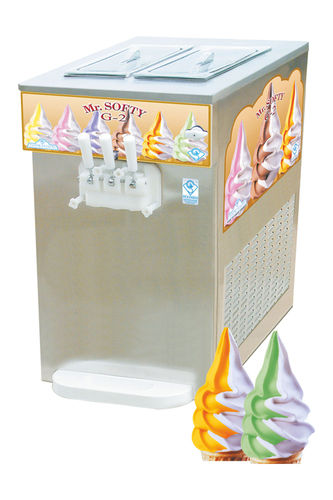 Silver Three Phase Softy Ice Cream Machine