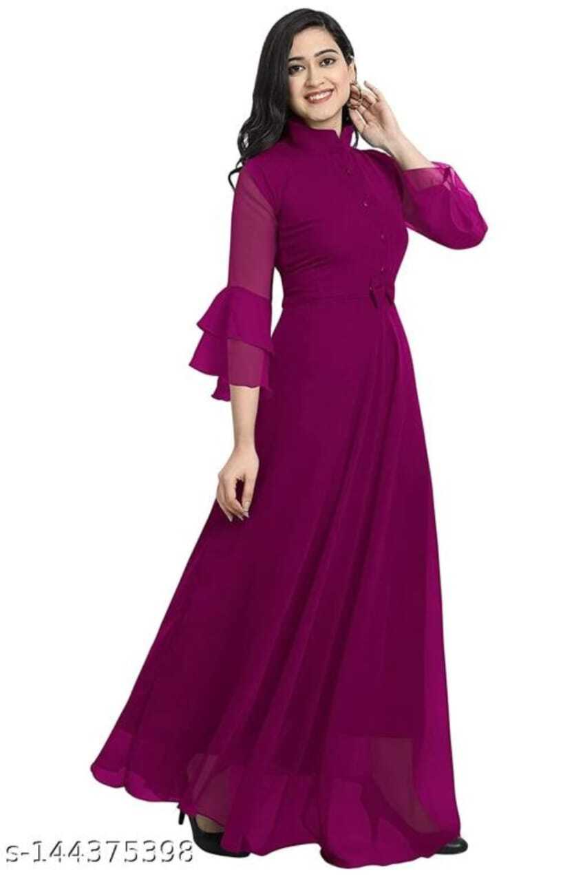 Kurti Gown Collection - Cotton-rayon And Heavy Georgette, Mix Sizes M To 3xl | Breathable, Washable, No Fade