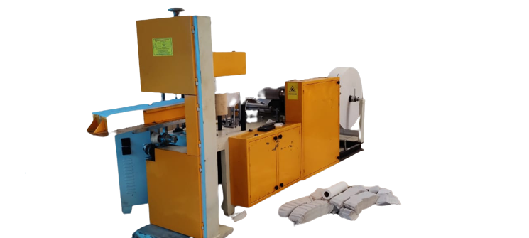 Stailness Steel Single Deck Tissue Paper Napkin Making Machine Single Colour And Single Embossing 2 Line