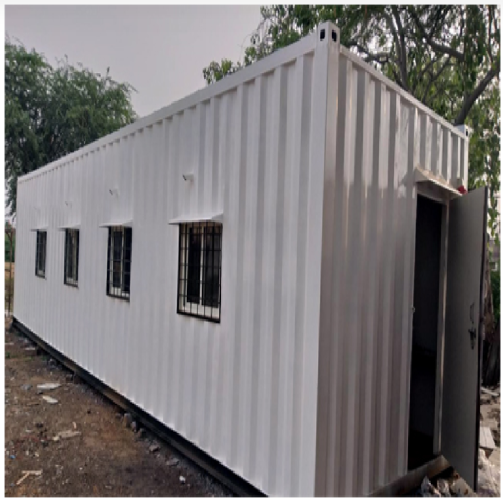 Portable Cabin Lease/rent/sale - Color: Off-white/grey/blue