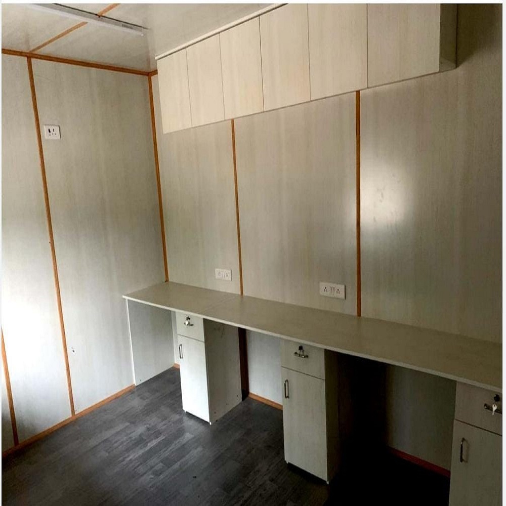 Portable Cabin Lease/rent/sale - Color: Off-white/grey/blue