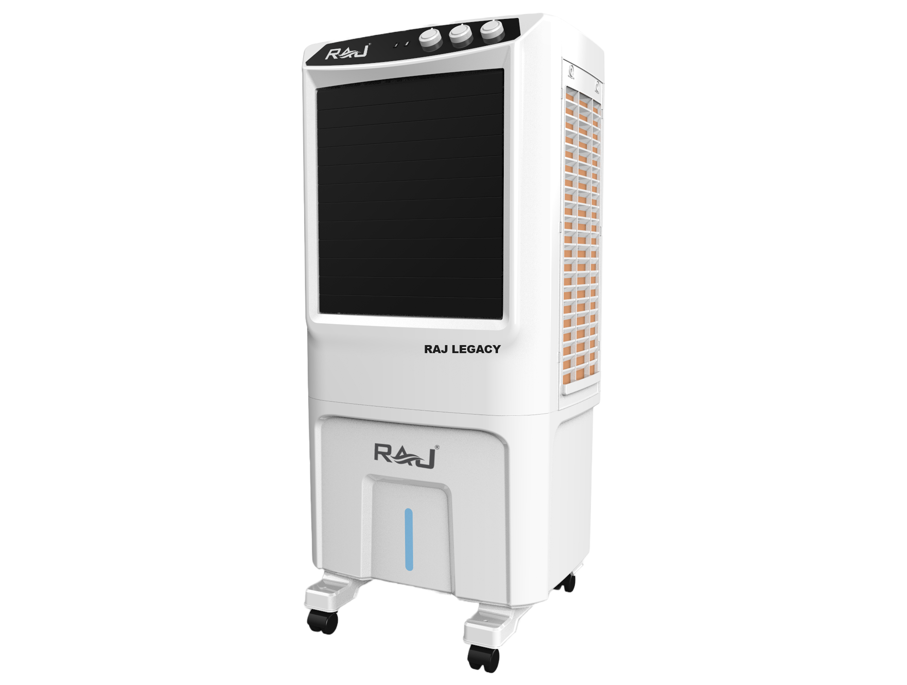 Domestic Air Cooler - Plastic, 25.5 X 15.5 X 35.5 Inches, 1000 Cfm Air Flow, 15 Liters Water Tank | Durable Design, Energy Efficient, Quiet Operation, Wide Coverage