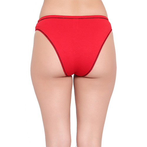 Bamboo Elastance Panty - Bamboo Fiber, S-m-l-xl Sizes, Red Color, Knitted Pattern | Comfortable, Breathable, Shape-enhancing Design