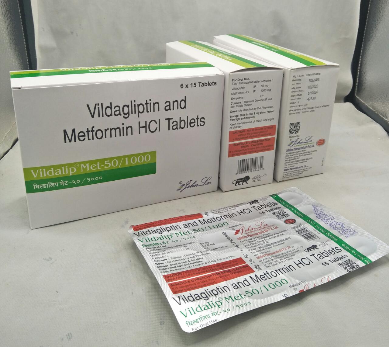 Vildagliptin Tablets - 50mg, 100mg Doses With Dapagliflozin Or Metformin Hydrochloride | Dpp-4 Inhibitor For Type 2 Diabetes Management