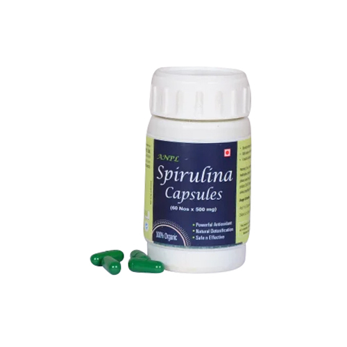 Organic Spirulina Capsule (Pack Of 120 Nos) Shelf Life: 36 Months