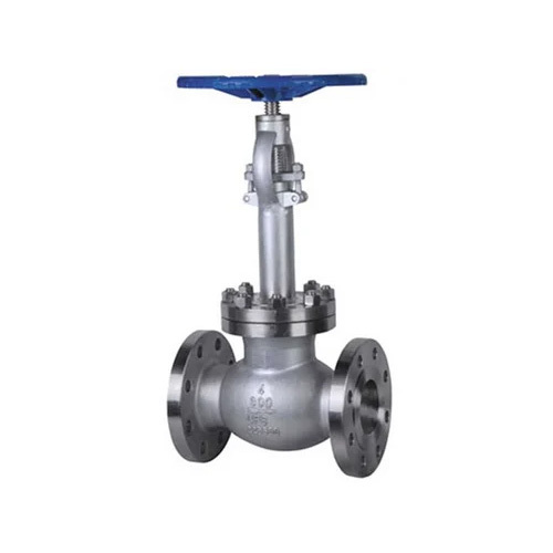 Cryogenic Globe Valve - Cast Iron, Various Sizes Available, Silver Painted Finish | High Pressure Manual Operation for Industrial Water Applications