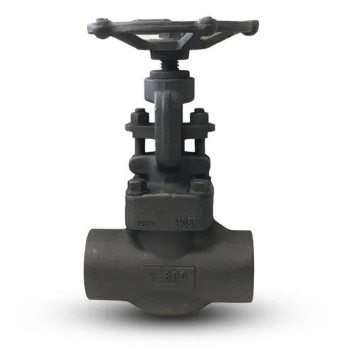 Forged Steel Globe Valve - Cast Iron, Different Size | Black Painted Finish for Industrial Water Applications
