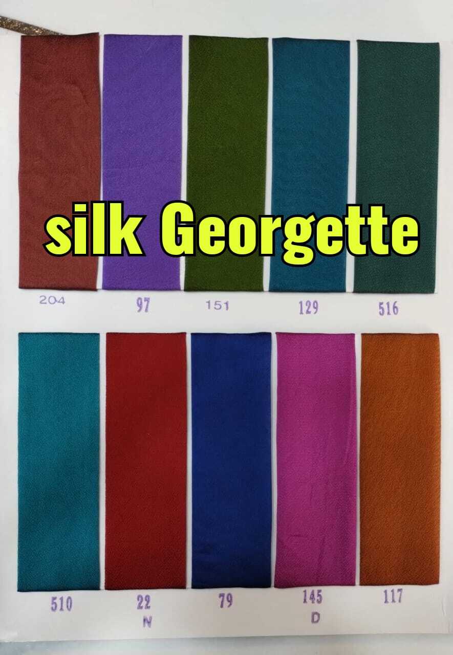 Silk Georgette - Attributes: Washable
