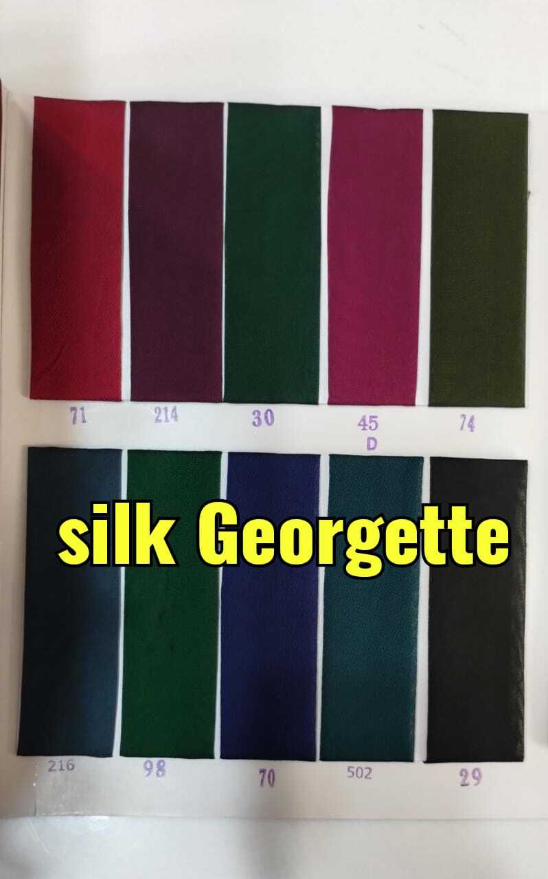 Silk Georgette - Attributes: Washable