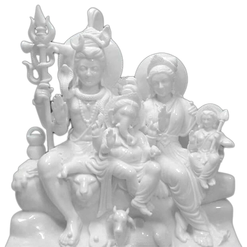 संगमरमर भगवान शिव परिवार की प्रतिमा का आकार: विभिन्न उपलब्ध