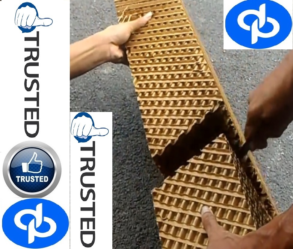 Cooling Pad In Dehradun - Cellulose Material, 600x600x50 To 1800x600x300 Mm Sizes, Brown | Ideal For Livestock, Greenhouses, And Industrial Applications