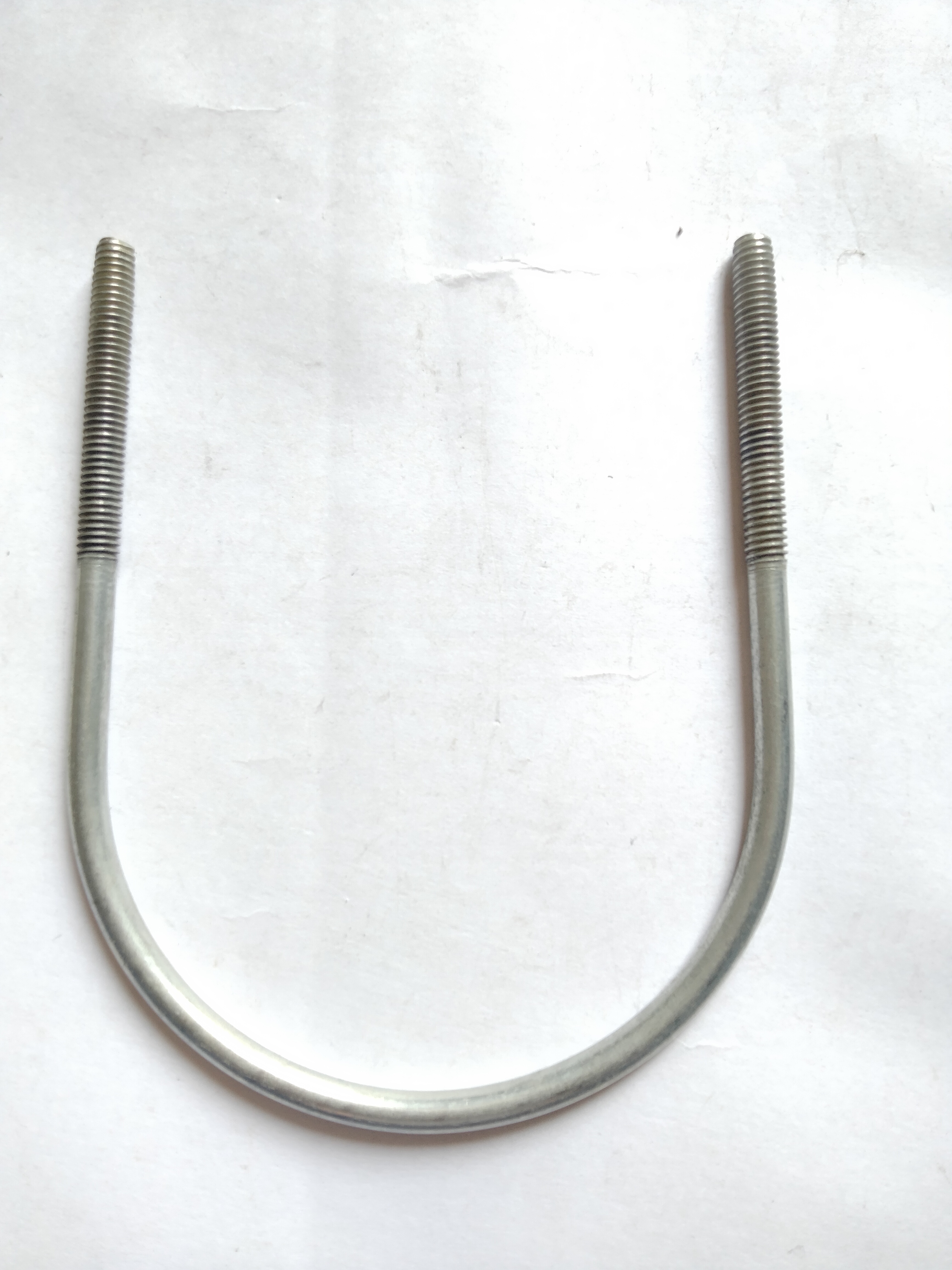 U Bolt - Steel, Variable Diameter, U-shaped, Zinc Plated Finish, Machine Thread Type | Corrosion Resistance, Durable Material, Easy Installation, Secure Fastening, Versatile Use