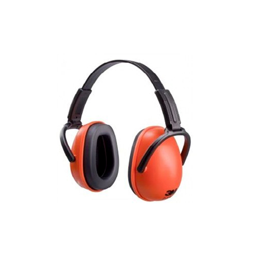 ऑरेंज-ब्लैक प्रोटेक्टिव ईयर मफ