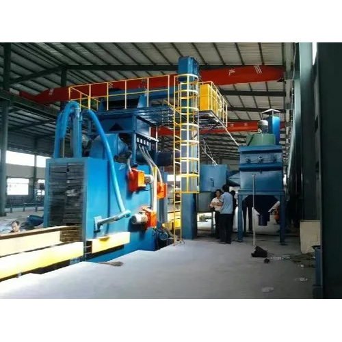 Automatic H Beam Shot Blasting Machine - Color: Blue