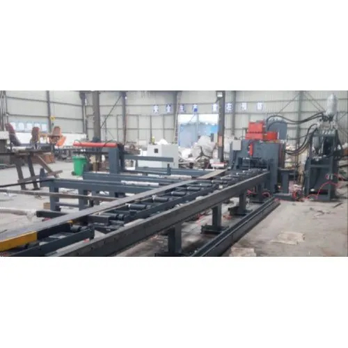 Gray Cnc Flat Bar Punching Marking And Shearing Production Line