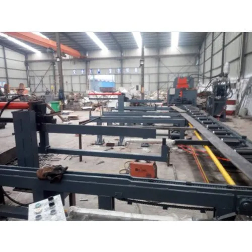 Gray Cnc Flat Bar Punching Marking And Shearing Production Line