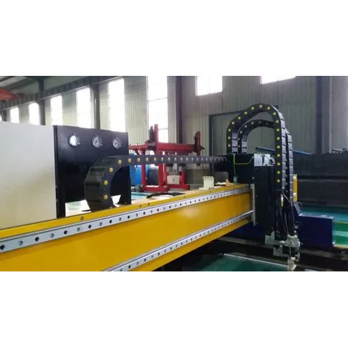Gantry Type Plasma Cutting Machine - Metal, Green Color , Plc Control, Full Automatic Operation, Electric Drive, Computerized System, Warranty Included