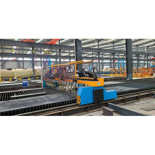 Gantry Type Plasma Cutting Machine - Metal, Green Color , Plc Control, Full Automatic Operation, Electric Drive, Computerized System, Warranty Included