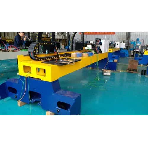 Gantry Type Plasma Cutting Machine - Metal, Green Color , Plc Control, Full Automatic Operation, Electric Drive, Computerized System, Warranty Included