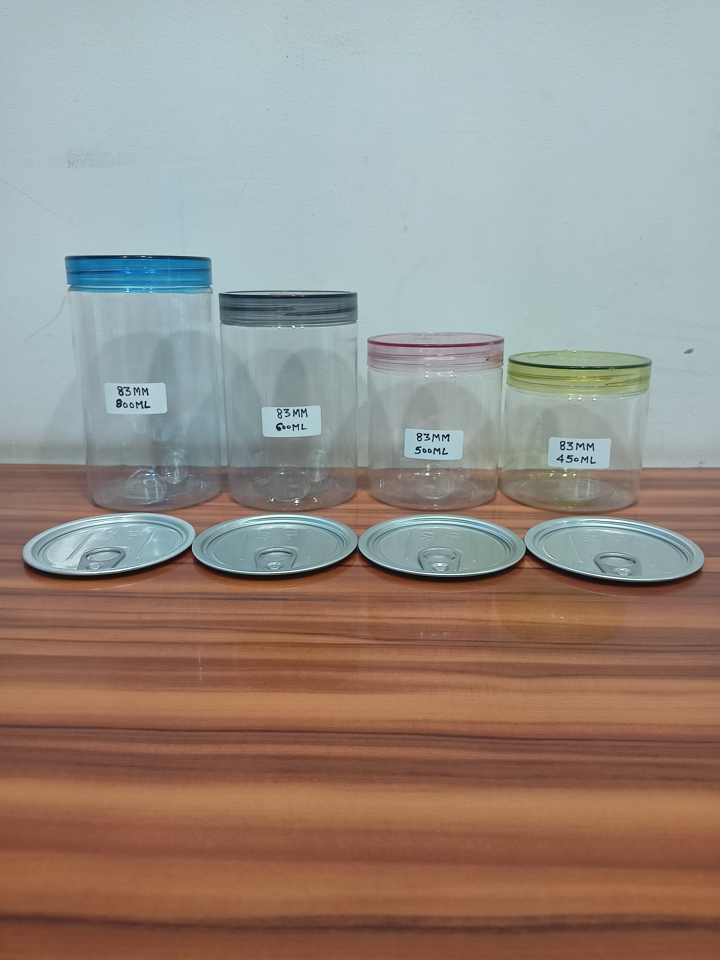 Pet Can Jar 450 Ml - Color: Transparent