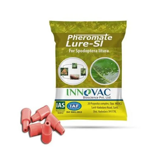 Pheromone Lure For Spodoptera Litura - Rubber Construction, Golden Color | Agricultural Use, Warranty Included, Effective Pest Management Tool