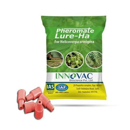 Pheromone Lure For Helicoverpa Armigera - Plastic Green Color | Effective Pest Monitoring And Control For Cotton Corn Tomatoes And Legumes