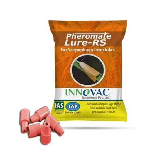 Pheromone Lures For Scirpophaga Incertulas - Rubber Dispensers, Brown Color | Agricultural Use, Effective Monitoring & Management Tool