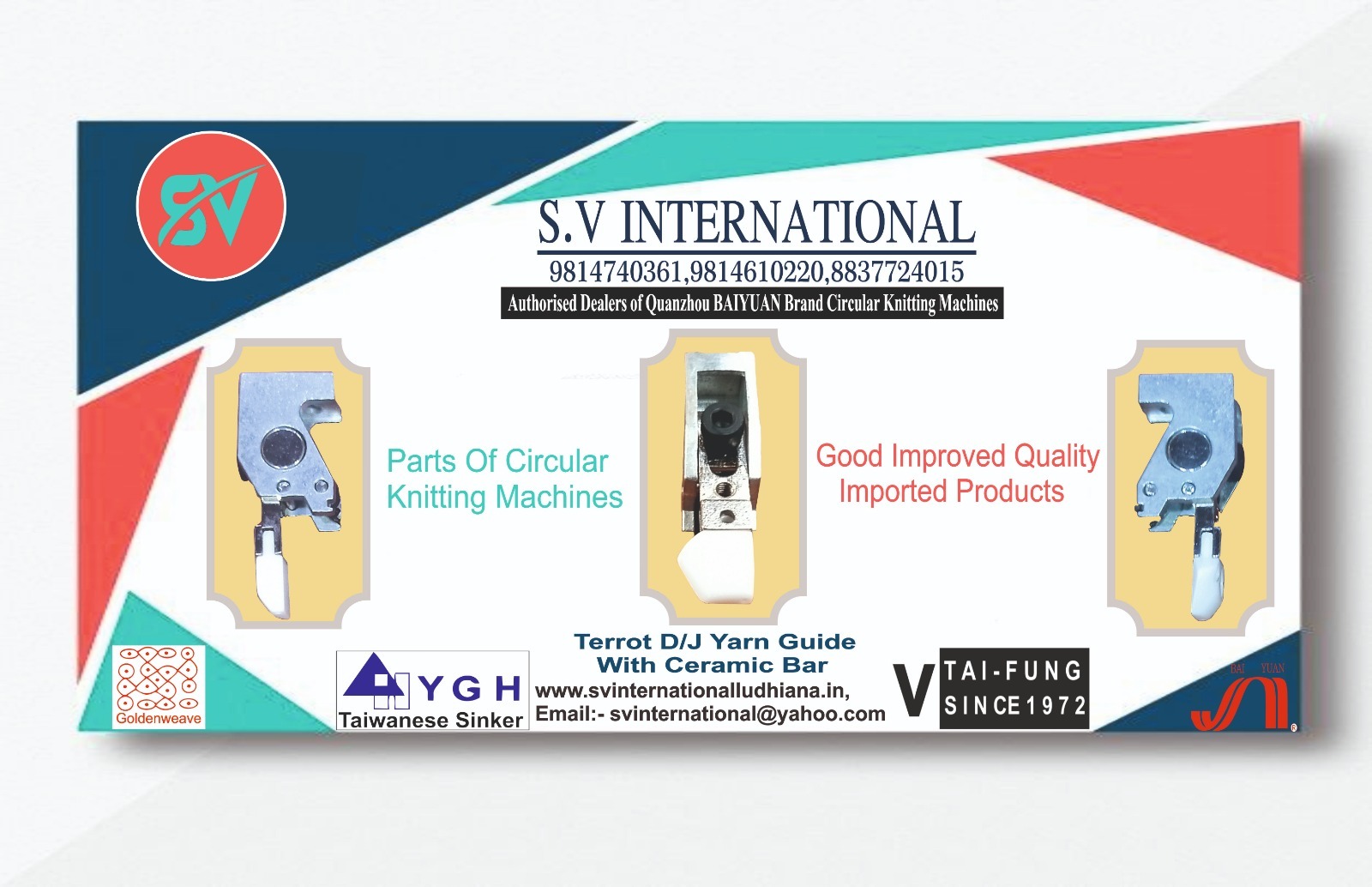 Terrot Double Jersey Yarn Guide With Ceramic Bar