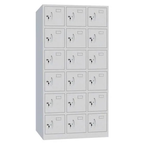 Steel Staff Lockers - Metal Construction, White Finish | Industrial Use, Warranty Included