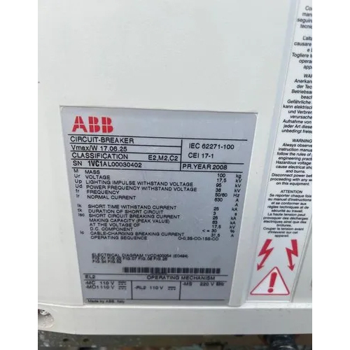 Black Abb 6 Kw Circuit Breaker