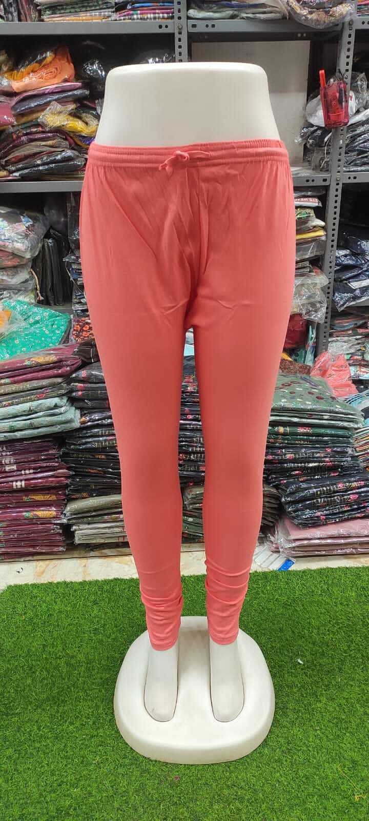 Cotton Leggings - Color: Red