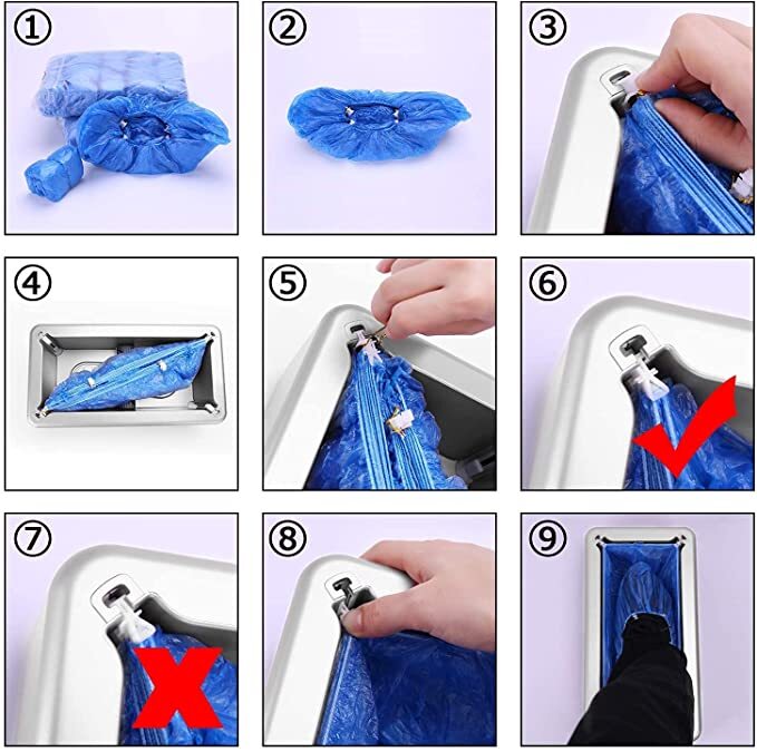 Shoe Cover Dispenser Plastic - Application: Hospitals