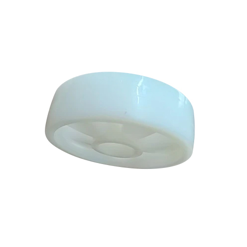 Hand Pallet Nylon Wheel 180x50 - Nylon Material, 180 X 50 Mm Size, White Color | 47 Bearing Size 6204, Industrial Application For Pallets