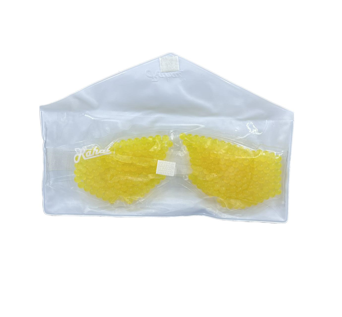 Cooling Gel Beads Eye Mask - Antifreeze Silica Gel 670x85 Mm Yellow | Waterproof Safe To Use Ideal For Men & Women Personal Care