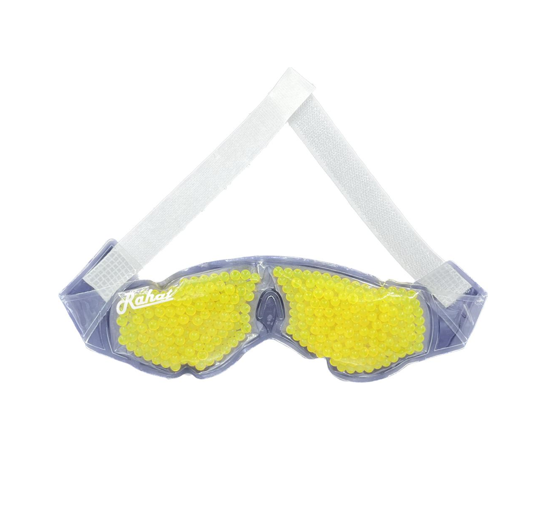 Cooling Gel Beads Eye Mask - Antifreeze Silica Gel 670x85 Mm Yellow | Waterproof Safe To Use Ideal For Men & Women Personal Care